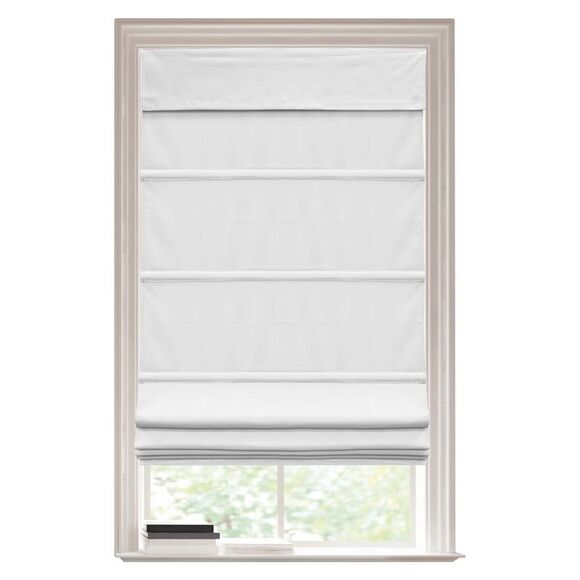 spotblinds Classic Ready Made Cordless Blackout Roman Shades for Windows -